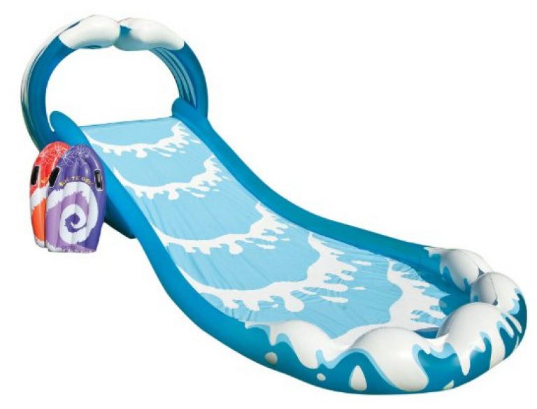 inflatable kiddie pool with slide