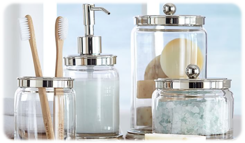 Bathroom Vanity Canister Container