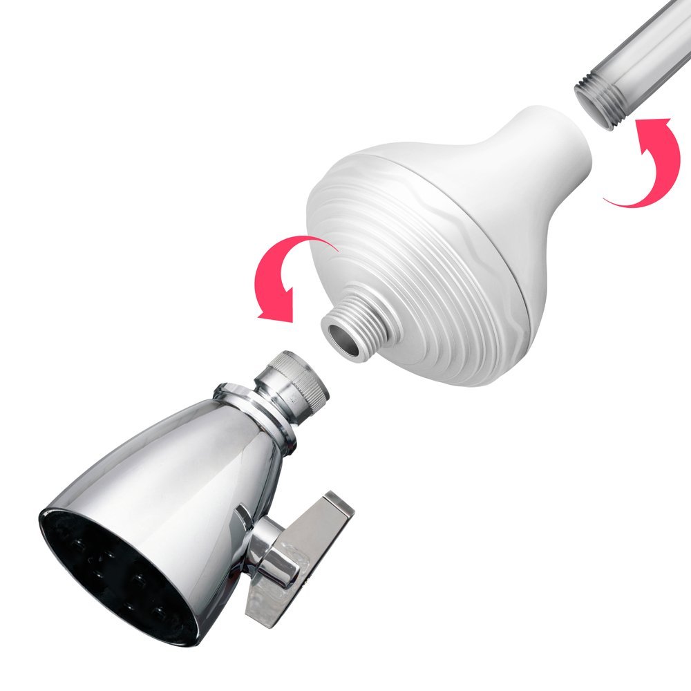 Cedar & Citrus CC22000002 Inline SPA Showerhead Filter & Water Softener