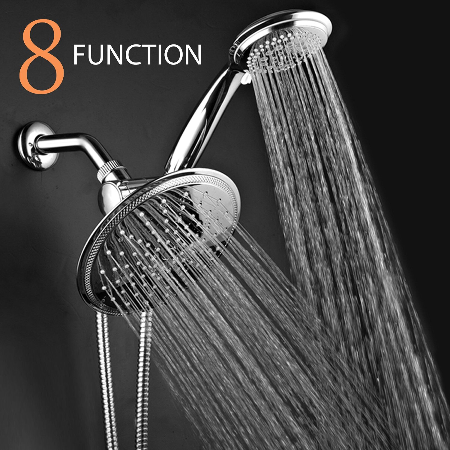 DreamSpa® 3-way Rainfall-Shower-Head /Handheld-Shower Combo from Top Brand Name