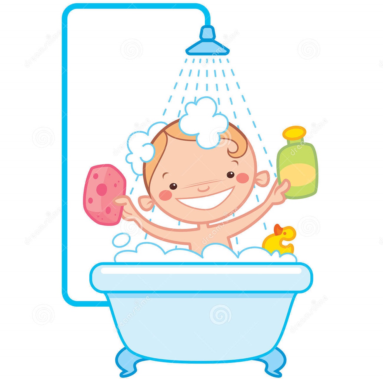 happy-cartoon-baby-kid-bath-tub-having-bathtub-holding-shampoo-bottle-scrubber-having-rubber-duck-toy-33551975