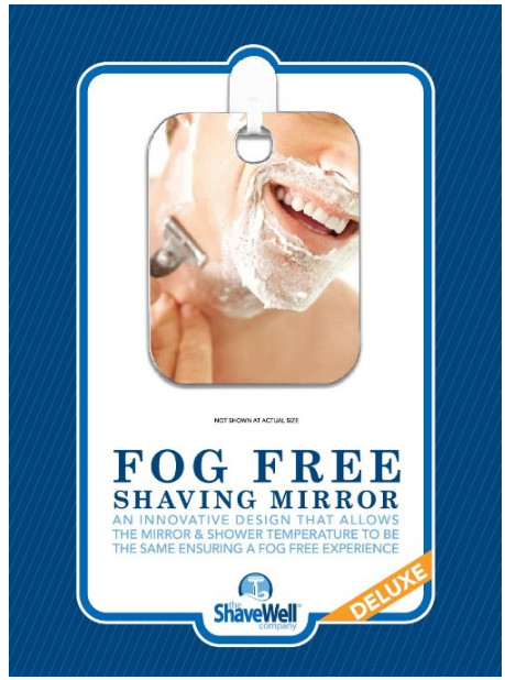 Deluxe Shave Well Fog-free Shower Mirror