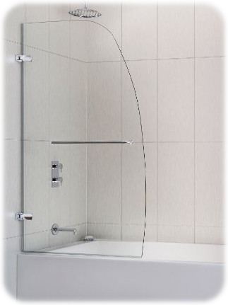 Aqua Uno Frameless Hinged Tub Door