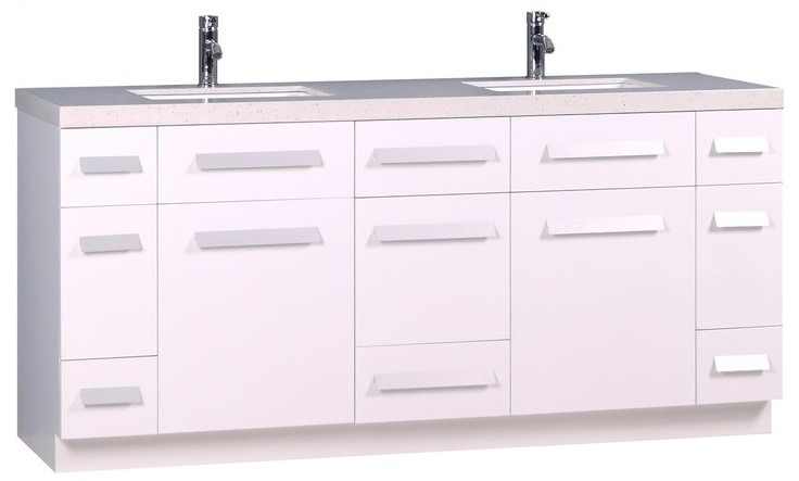 Moscony Double Sink Vanity Set from Design Element