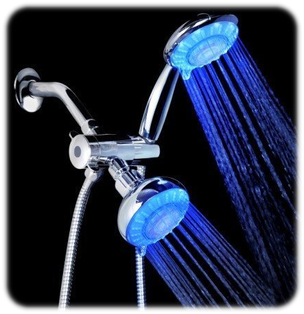 5 Function LED Handheld Shower and LED Showerhead Combo Shower System