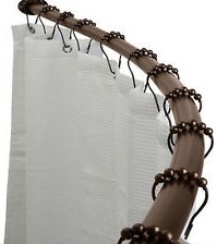 Expandable Curved Shower Curtain Rod from Bath Bliss