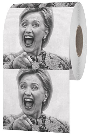 toilet paper with Hilary Clinton