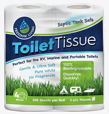 Septic Tank Safe Toilet Tissue from Freedom Living