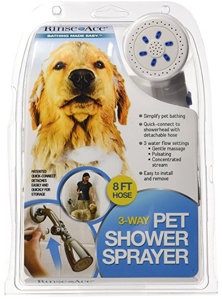 3 Way Pet Shower Sprayer from Rinse Ace