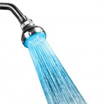 The O-Flo self powered color changing LED shower head